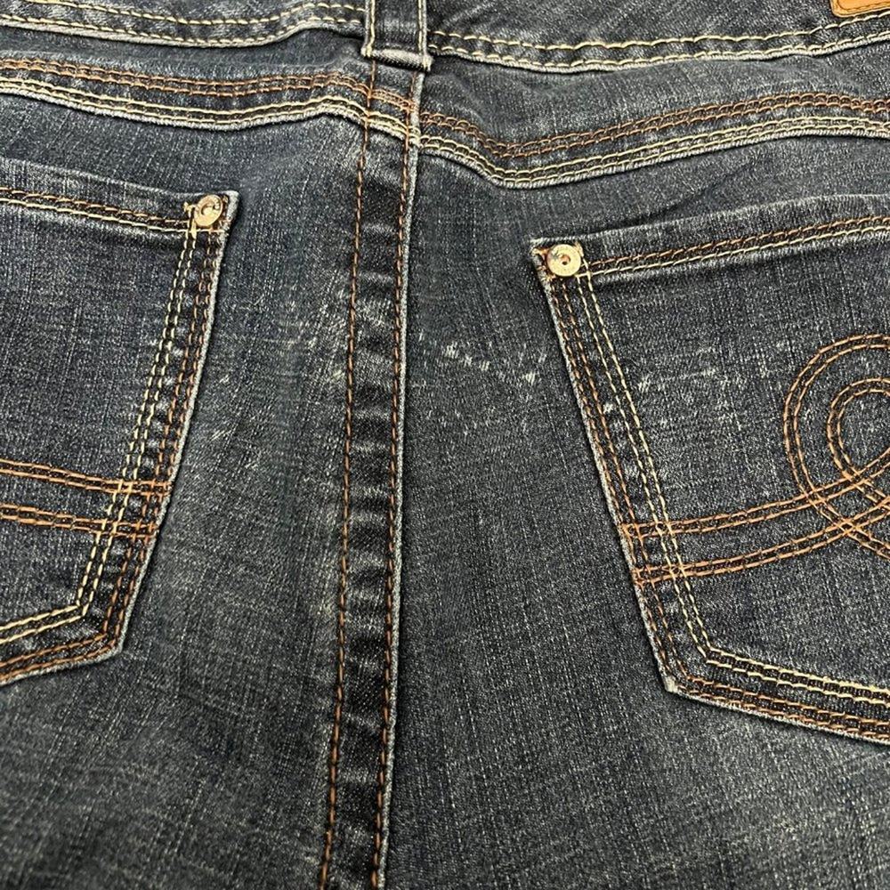 Melissa McCarthy Whiskering Straight Leg Blue Denim Jeans | Women's Plus Size 20 - Picture 14 of 14